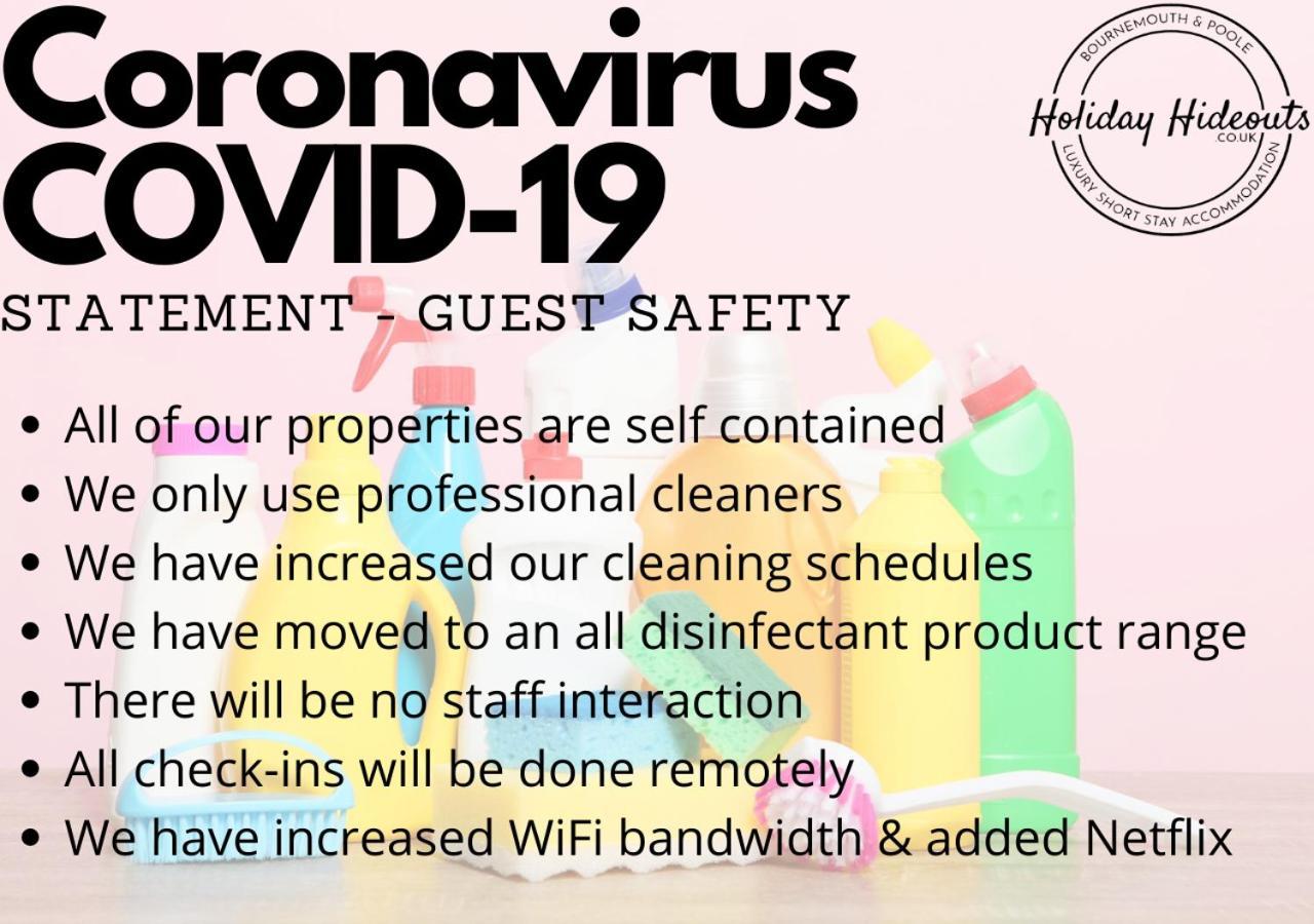 Trendy Urban Industrial Apartment - Great Location - Parking - Fast Wifi - Smart Tv - Beautiful 2 Double Bedroom Apartment Sleeps Up To 4! بورنماوث المظهر الخارجي الصورة